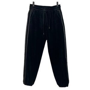 Black Velvet Sporty Striped Jogger Sweatpants